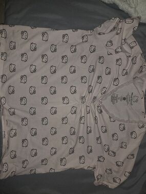 Sanrio Hello Kitty Light Pink Crop Top Shirt